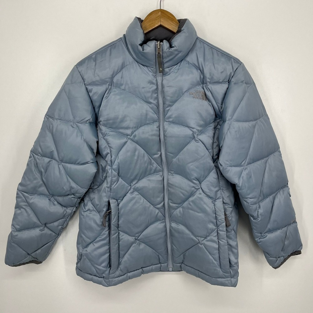 The North Face Girls XL Blue Quilted Diamond Puffer‎ Jacket Winter Coat 550